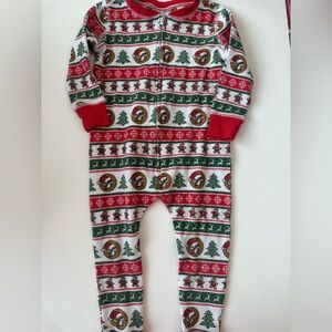 Buc-ee’s size 2T thermal Christmas  pjs zip front